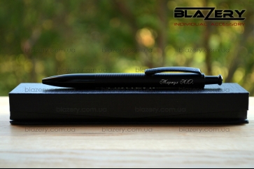 Ручка с гравировкой Black Nappe -600-